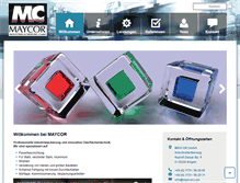 Tablet Screenshot of maycor.com